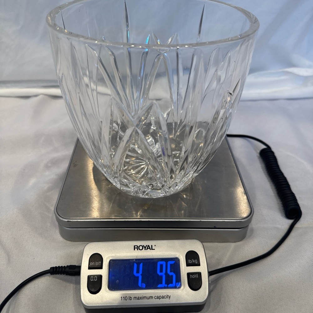 Elegant Waterford Crystal Cut Glass Flower Vase Brookside Pattern, 6.5” Tall - Picture 9 of 9